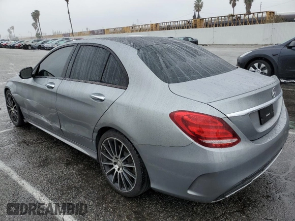 2016 Mercedes-Benz C 450 AMG with VIN 55SWF6EB1GU131373, listed as a Copart auction lot 45227155 with 100,091 mi miles and Salvage Title. Bid and sale history available at carsss.com. Image 2.