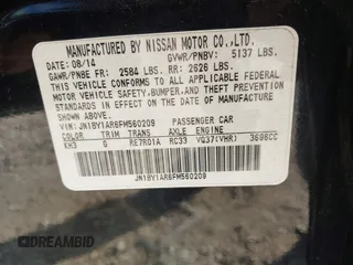2015 Infiniti Q70 with VIN JN1BY1AR6FM560209, listed as a IAAI auction lot 41703926 with 117,503 mi miles and . Bid and sale history available at DreamBid. Image 9.