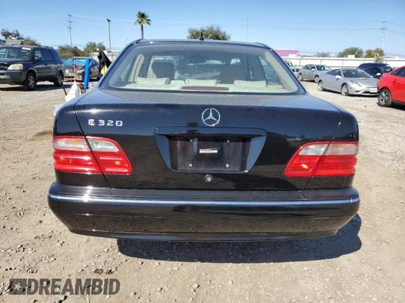 2001 Mercedes-Benz E-Class with VIN WDBJF65J51B386619, listed as a Copart auction lot 46623515 with 108,209 mi miles and Salvage Title. Bid and sale history available at carsss.com. Image 6.