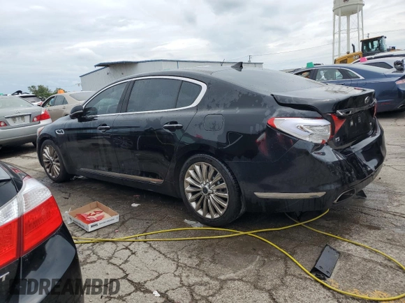 2015 Kia K900 Luxury with VIN KNALW4D40F6021515, listed as a Copart auction lot 67156124 with 99,001 mi miles and Salvage Title. Bid and sale history available at carsss.com. Image 2.