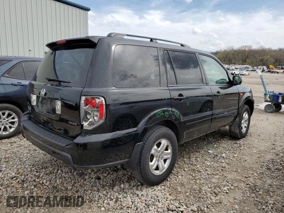 2008 Honda Pilot VP with VIN 5FNYF18208B030318, listed as a Copart auction lot 50926455 with 154,587 mi miles and Salvage Title. Bid and sale history available at DreamBid. Image 3.