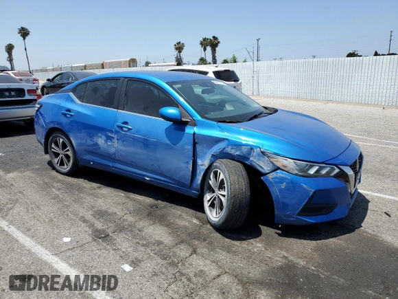 2020 Nissan Sentra SV z VIN 3N1AB8CV6LY208286, wystawiony jako Copart lot #58411735 z przebiegiem 36 808 mil mil oraz Szkoda całkowita • Salvage title. Historia ofert i sprzedaży dostępna na DreamBid. Obrazek 4.