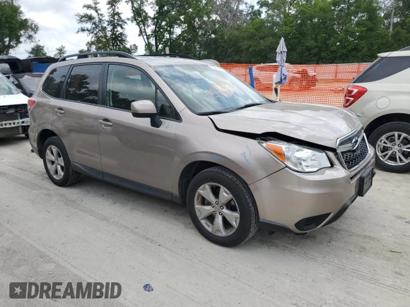 2015 Subaru Forester Premium with VIN JF2SJADC7FH572758, listed as a Copart auction lot 53893685 with 104,937 mi miles and Salvage Title. Bid and sale history available at DreamBid. Image 4.