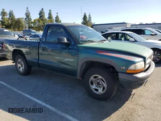 1997 Dodge Dakota with VIN 1B7FL26X1VS304628, listed as a Copart auction lot 49451935 with 185,429 mi miles and Salvage Title. Bid and sale history available at carsss.com. Image 4.