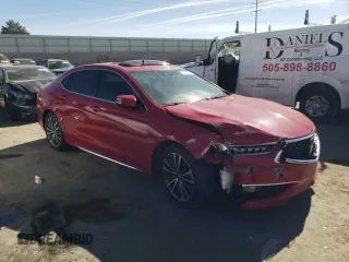 2018 Acura TLX Advance with VIN 19UUB2F79JA000376, listed as a Copart auction lot 43518515 with 30,926 mi miles and Salvage Title. Bid and sale history available at DreamBid. Image 4.