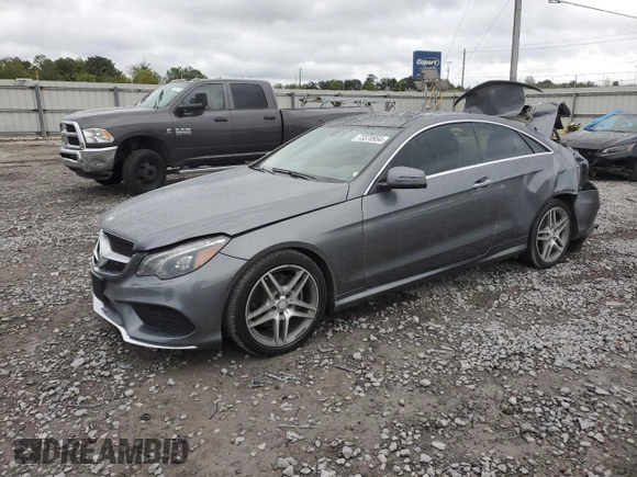 2017 Mercedes-Benz E-Class E 400 with VIN WDDKJ6FBXHF361042, listed as a Copart auction lot 73370954 with 0 mi miles and Salvage Title. Bid and sale history available at carsss.com. Image 1.