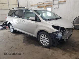 2017 Toyota Sienna with VIN 5TDDZ3DC4HS174210, listed as a Copart auction lot 54411355 with 125,346 mi miles and Salvage Title. Bid and sale history available at DreamBid. Image 4.