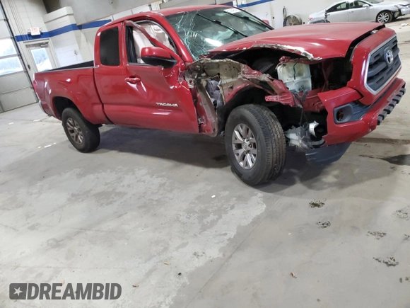 2017 Toyota Tacoma SR with VIN 5TFSX5EN2HX049855, listed as a Copart auction lot 83254854 with 111,711 mi miles and Salvage title. Bid and sale history available at DreamBid. Image 4.