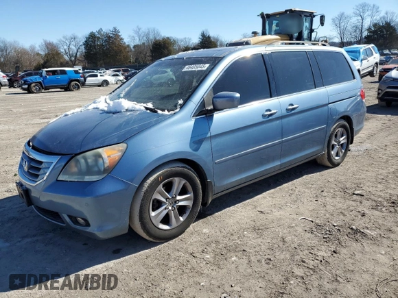 2008 Honda Odyssey Touring with VIN 5FNRL38948B113384, listed as a Copart auction lot 46405045 with 179,520 mi miles and Salvage Title. Bid and sale history available at carsss.com. Image 1.