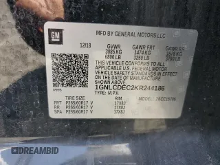 2019 Chevrolet Tahoe Commercial with VIN 1GNLCDEC2KR244186, listed as a Copart auction lot 61258355 with 161,858 mi miles and Clean title. Bid and sale history available at DreamBid. Image 14.