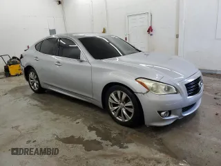 2012 Infiniti M37 with VIN JN1BY1AP8CM333985, listed as a Copart auction lot 81741654 with 142,745 mi miles and Salvage Title. Bid and sale history available at carsss.com. Image 4.