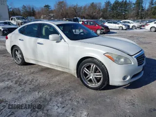2012 Infiniti M37 with VIN JN1BY1AR8CM396019, listed as a IAAI auction lot 41455653 with 207,438 mi miles. Bid and sale history available at carsss.com. Image 1.