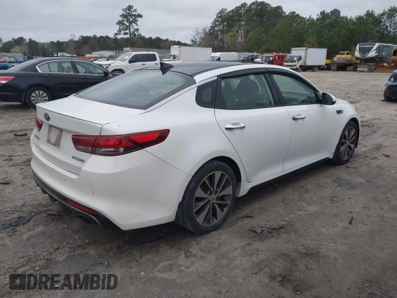 2016 Kia Optima SX Turbo with VIN 5XXGW4L26GG021476, listed as a IAAI auction lot 41737714 with 244,739 mi miles and . Bid and sale history available at carsss.com. Image 4.