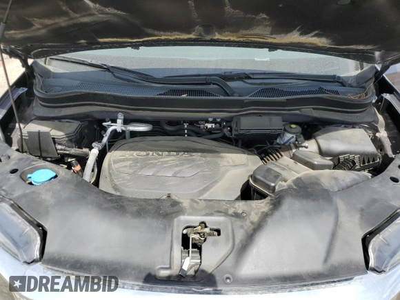2022 Honda Pilot EX-L with VIN 5FNYF5H54NB014880, listed as a Copart auction lot 50223345 with 34,021 mi miles and Salvage title. Bid and sale history available at DreamBid. Image 14.