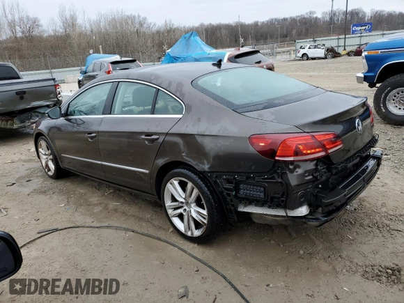 2013 Volkswagen CC Lux with VIN WVWRN7AN6DE523382, listed as a Copart auction lot 87489344 with 128,208 mi miles and Non repairable. Bid and sale history available at DreamBid. Image 2.