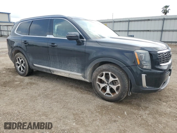 2020 Kia Telluride EX with VIN 5XYP34HC1LG047435, listed as a Copart auction lot 54211185 with Not provided miles and Salvage title. Bid and sale history available at DreamBid. Image 4.