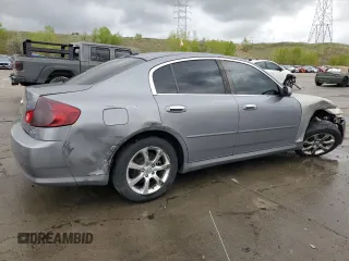 2005 Infiniti G35 z VIN JNKCV51E35M200410, wystawiony jako Copart lot #55945375 z przebiegiem 142 660 mil mil oraz Szkody całkowita. Historia ofert i sprzedaży dostępna na DreamBid. Obrazek 3.