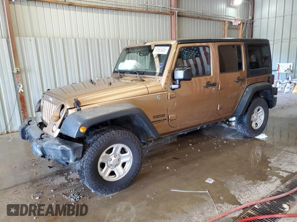 2015 Jeep Wrangler Unlimited Freedom with VIN 1C4BJWDG5FL713046, listed as a Copart auction lot 58563455 with 144,179 mi miles and Salvage title. Bid and sale history available at DreamBid. Image 1.