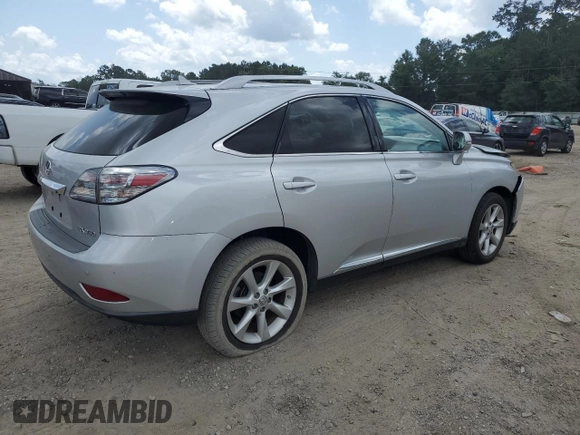 2011 Lexus RX 350 with VIN JTJZK1BA9B2004470, listed as a Copart auction lot 59735525 with 128,501 mi miles and Salvage title. Bid and sale history available at DreamBid. Image 3.