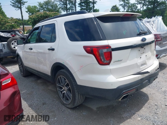 2016 Ford Explorer Sport z VIN 1FM5K8GT8GGA23182, wystawiony jako IAAI lot #42479915 z przebiegiem 160 099 mil mil oraz . Historia ofert i sprzedaży dostępna na DreamBid. Obrazek 3.