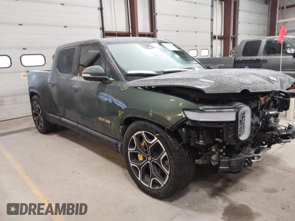 2022 Rivian R1T Adventure Package with VIN 7FCTGAAA0NN004365, listed as a IAAI auction lot 41534730 with 1 mi miles. Bid and sale history available at carsss.com. Image 1.