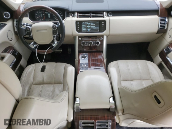 2014 Land Rover Range Rover Supercharged Autobiography with VIN SALGV2TF6EA154251, listed as a Copart auction lot 56212735 with 73,830 mi miles and Salvage title. Bid and sale history available at DreamBid. Image 8.