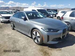 2023 BMW i4 eDrive35 with VIN WBY43AW00PFP80951, listed as a Copart auction lot 47249434 with 5,189 mi miles. Bid and sale history available at carsss.com. Image 4.