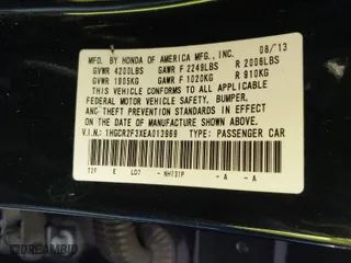 2014 Honda Accord Sedan LX with VIN 1HGCR2F3XEA013969, listed as a IAAI auction lot 41720466 with 99,881 mi miles. Bid and sale history available at carsss.com. Image 9.
