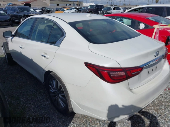 2018 Infiniti Q50 3.0t LUXE with VIN JN1EV7AP1JM366672, listed as a IAAI auction lot 41566540 with 86,390 mi miles. Bid and sale history available at carsss.com. Image 3.