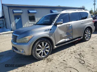 2011 Infiniti QX56 8-passenger with VIN JN8AZ2NC7B9302106, listed as a Copart auction lot 88684715 with 206,471 mi miles and Salvage Title. Bid and sale history available at carsss.com. Image 1.