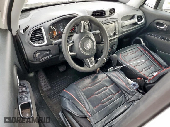 2018 Jeep Renegade Sport with VIN ZACCJAAB9JPG92979, listed as a Copart auction lot 57781935 with 117,095 mi miles and Clean title. Bid and sale history available at DreamBid. Image 8.