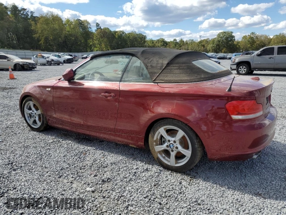 2013 BMW 1 Series 128i with VIN WBAUN1C52DVH78194, listed as a Copart auction lot 74970384 with Not provided miles and Salvage title. Bid and sale history available at DreamBid. Image 2.