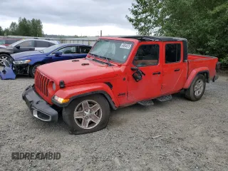 2023 Jeep Gladiator Sport S with VIN 1C6HJTAG4PL503155, listed as a Copart auction lot 60694875 with 17,480 mi miles and Salvage title. Bid and sale history available at DreamBid. Image 1.