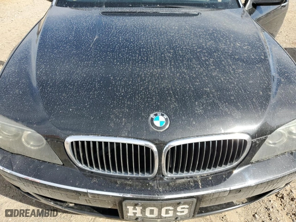 2006 BMW 7 Series 750Li with VIN WBAHN83566DT32047, listed as a Copart auction lot 49974585 with 0 mi miles and Salvage Title. Bid and sale history available at carsss.com. Image 11.