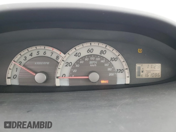 2008 Toyota Yaris with VIN JTDBT923081189704, listed as a Copart auction lot 53833445 with 161,086 mi miles and Salvage Title. Bid and sale history available at carsss.com. Image 9.