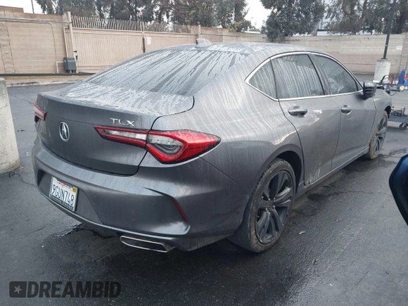 2022 Acura TLX Technology with VIN 19UUB5F46NA003037, listed as a IAAI auction lot 41734924 with 25,096 mi miles and . Bid and sale history available at DreamBid. Image 4.