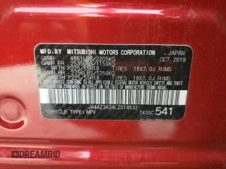 2020 Mitsubishi Outlander ES with VIN JA4AZ3A34LZ014532, listed as a Copart auction lot 60398225 with 79,538 mi miles and Salvage title. Bid and sale history available at DreamBid. Image 13.