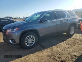 2018 Chevrolet Traverse LT Cloth z VIN 1GNEVGKW0JJ258071, wystawiony jako Copart lot #57599955 z przebiegiem 162 634 mil mil oraz Czysty tytuł • Clean title. Historia ofert i sprzedaży dostępna na DreamBid. Obrazek 1.