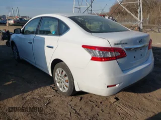 2015 Nissan Sentra S with VIN 3N1AB7AP6FY357106, listed as a IAAI auction lot 41773210 with 138,621 mi miles. Bid and sale history available at carsss.com. Image 3.