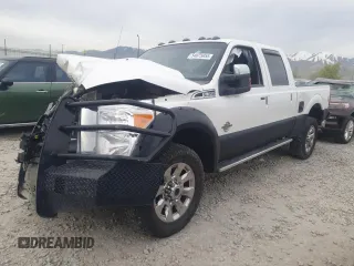 2011 Ford F-350 XL with VIN 1FT8W3BTXBEC08788, listed as a Copart auction lot 54075955 with 127,400 mi miles and Salvage title. Bid and sale history available at DreamBid. Image 1.