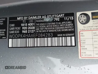 2014 Mercedes-Benz SLK 250 with VIN WDDPK4HA6EF084283, listed as a IAAI auction lot 41927893 with 32,143 mi miles and . Bid and sale history available at DreamBid. Image 9.