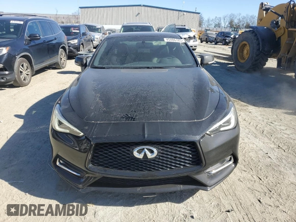 2018 Infiniti Q60 Luxe with VIN JN1EV7EL1JM393040, listed as a Copart auction lot 45486185 with 54,369 mi miles and Salvage Title. Bid and sale history available at DreamBid. Image 5.