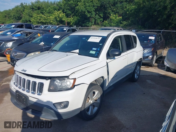 2016 Jeep Compass Sport with VIN 1C4NJCBA7GD705620, listed as a IAAI auction lot 42252671 with 105,903 mi miles and . Bid and sale history available at DreamBid. Image 2.