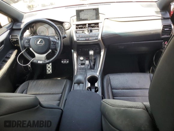 2015 Lexus NX 200t with VIN JTJBARBZ2F2021593, listed as a Copart auction lot 56943015 with 128,331 mi miles and Salvage title. Bid and sale history available at DreamBid. Image 8.