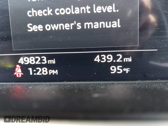 2023 Audi Q5 S line Premium Plus with VIN WA1EAAFY5P2102019, listed as a IAAI auction lot 42648755 with 49,823 mi miles and . Bid and sale history available at DreamBid. Image 15.