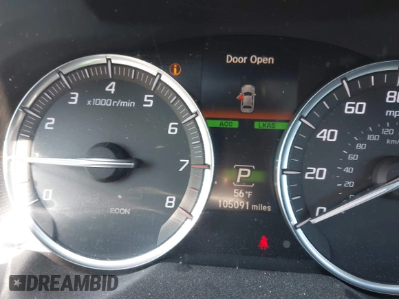 2018 Acura TLX w/Technology Pkg with VIN 19UUB1F59JA001116, listed as a IAAI auction lot 41747984 with 105,091 mi miles. Bid and sale history available at carsss.com. Image 15.