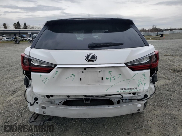 2018 Lexus RX 350L Premium with VIN JTJDZKCA4J2008001, listed as a Copart auction lot 47625985 with 71,324 mi miles and Salvage Title. Bid and sale history available at DreamBid. Image 6.