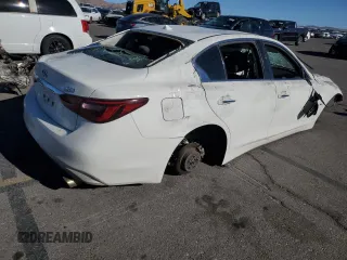 2018 Infiniti Q50 3.0t LUXE with VIN JN1EV7AP7JM357992, listed as a Copart auction lot 84949864 with 0 mi miles and Non Repairable. Bid and sale history available at carsss.com. Image 3.