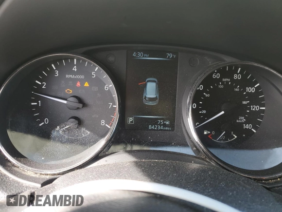 2017 Nissan Rogue SV with VIN KNMAT2MV1HP505044, listed as a Copart auction lot 49276315 with 84,234 mi miles and Salvage Title. Bid and sale history available at DreamBid. Image 9.