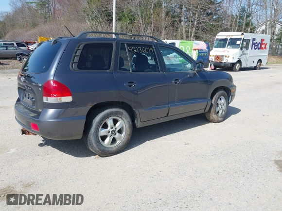 2006 Hyundai Santa Fe GLS with VIN KM8SC73DX6U057052, listed as a IAAI auction lot 42136019 with 159,272 mi miles. Bid and sale history available at carsss.com. Image 4.